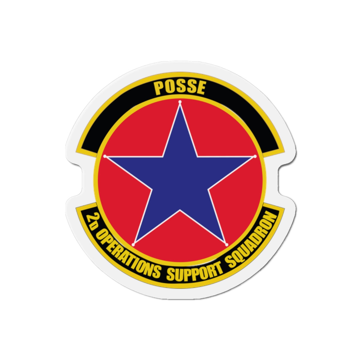 Die-Cut Magnet - USAF - 2nd Operations Support Squadron wo txt