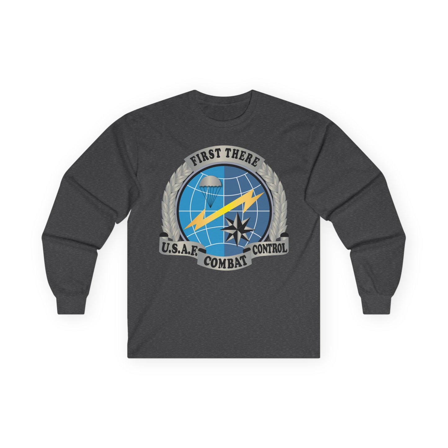 Unisex Ultra Cotton Long Sleeve Tee - USAF - Combat Controller Badge No Txt  X 300
