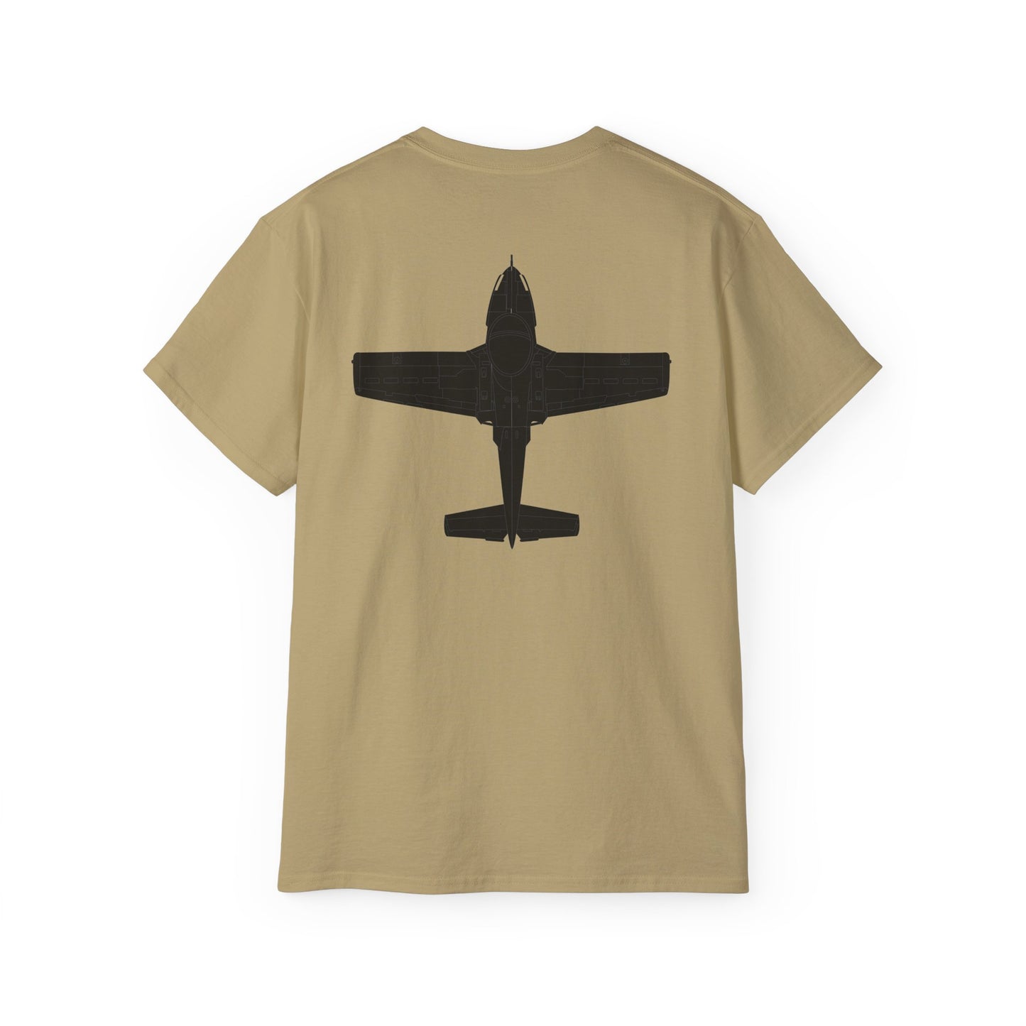 Unisex Ultra Cotton Tee - Aircraft - T-37-Trainer - Top - Black - Metal X 300