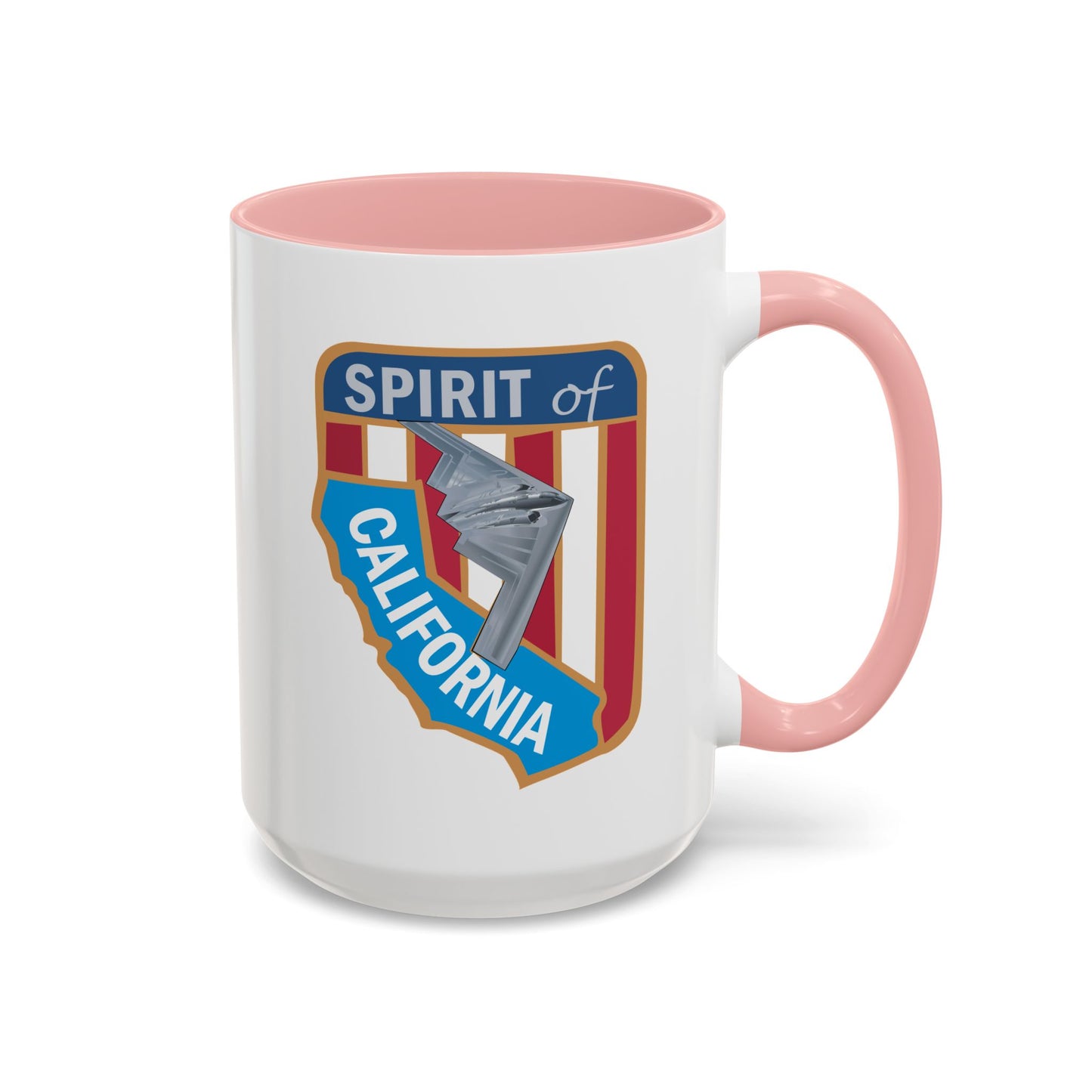 Accent Coffee Mug (11oz & 15oz) - USAF - B2 - Spirit of California - Stealth Bomber wo txt X 300