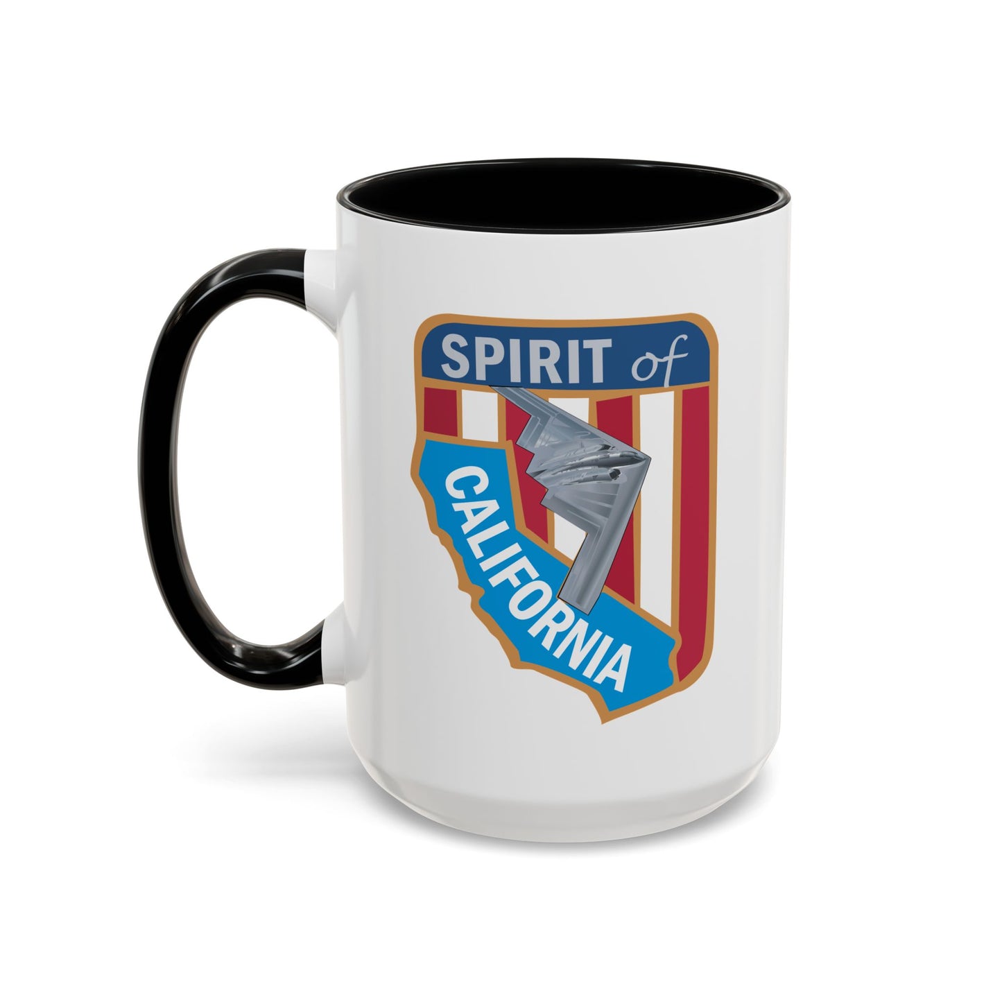 Accent Coffee Mug (11oz & 15oz) - USAF - B2 - Spirit of California - Stealth Bomber wo txt X 300