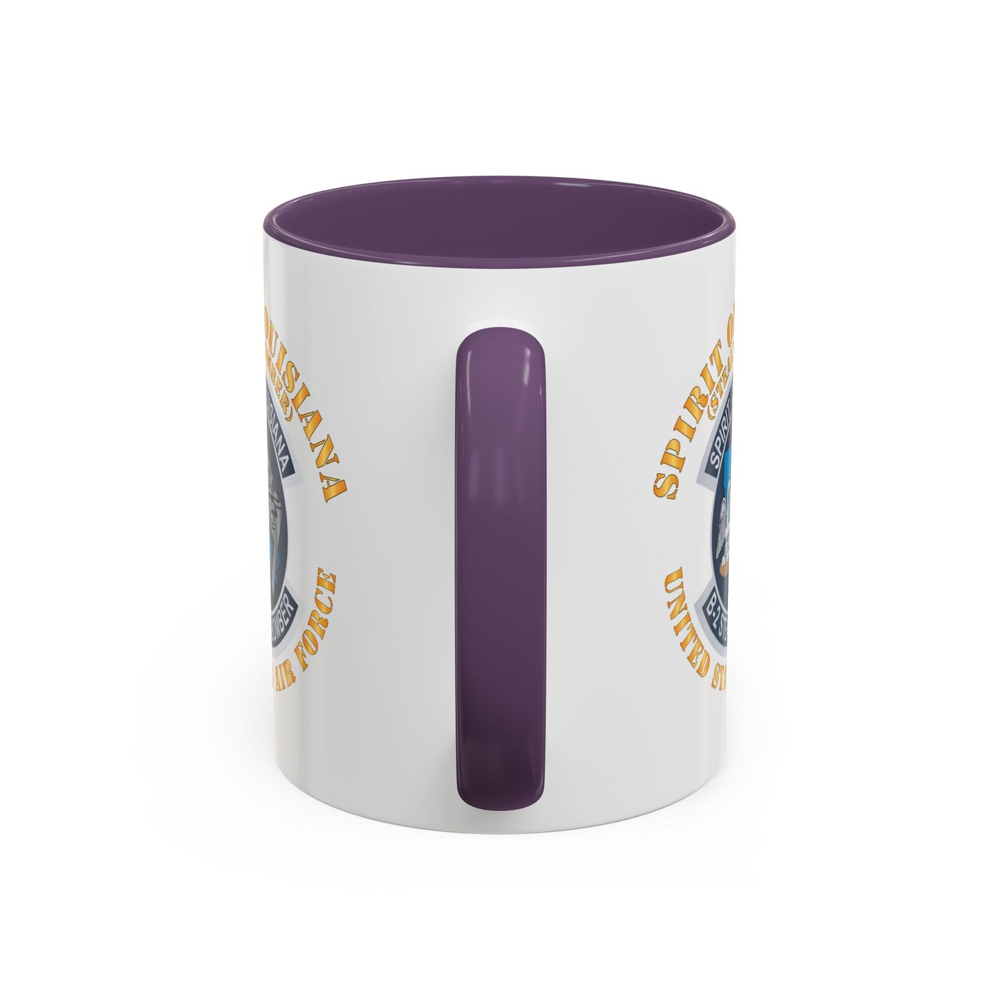 Accent Coffee Mug (11oz & 15oz) - USAF - B2 - Spirit of Louisiana - Stealth Bomber X 300