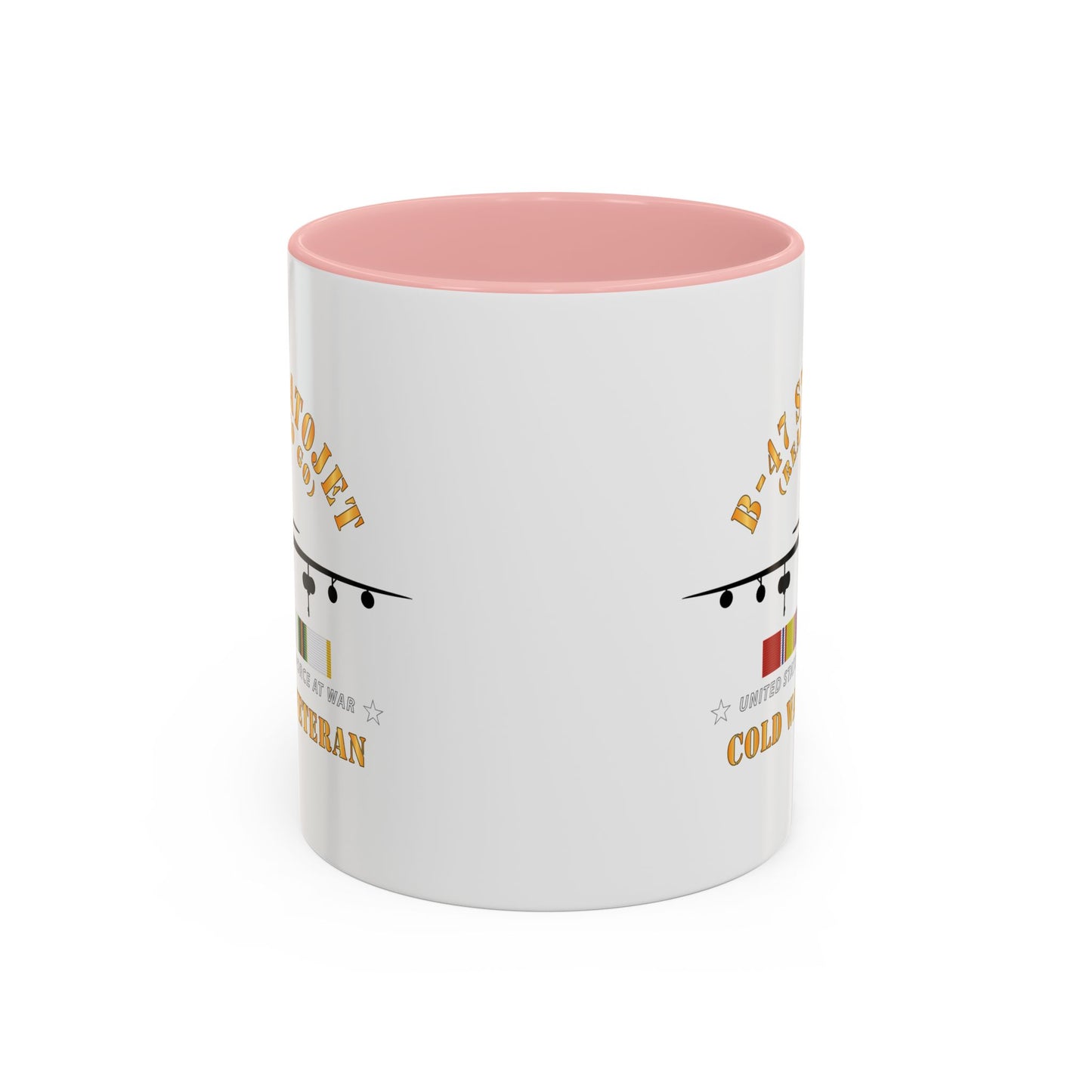 Accent Coffee Mug (11oz & 15oz) - USAF - B-47 Stratojet - Ready to Go - Silhouette - Cold War Veteran X 300