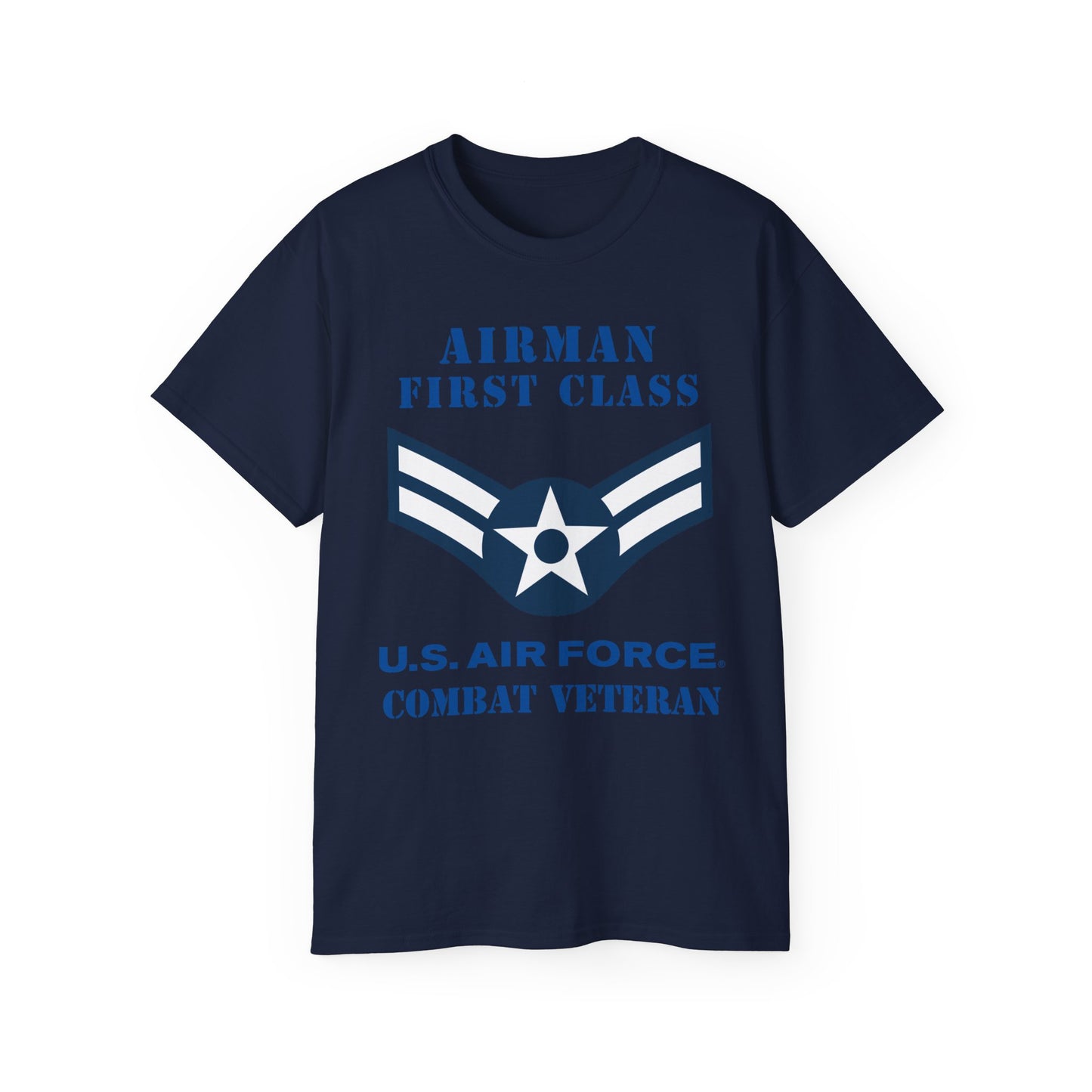 Unisex Ultra Cotton Tee - USAF - Airman - First Class (E3) - 2020 - Combat Veteran