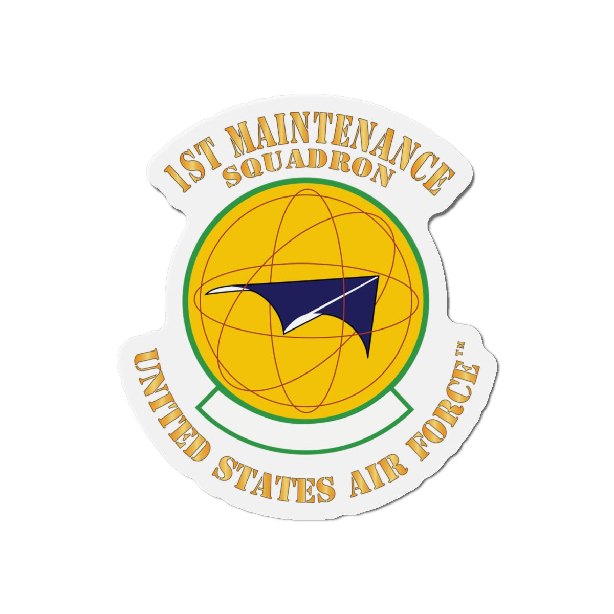 Die-Cut Magnet - USAF - 1st Maintenance Squadron X 300