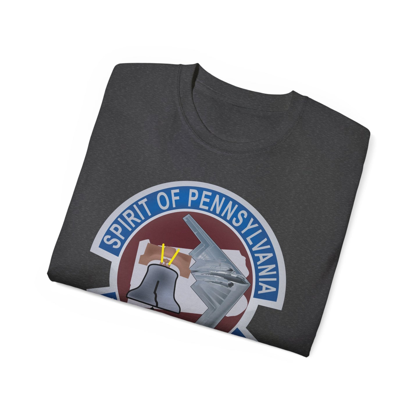 Unisex Ultra Cotton Tee - USAF - B2 - Spirit of Pennsylvania Stealth Bomber wo Txt X 300