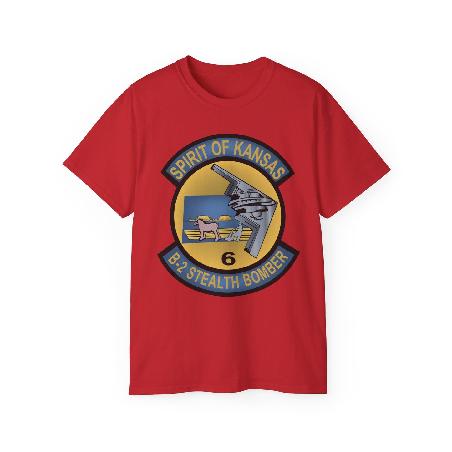 Unisex Ultra Cotton Tee - USAF - B2 - Spirit of Kansas - Stealth Bomber wo txt X 300
