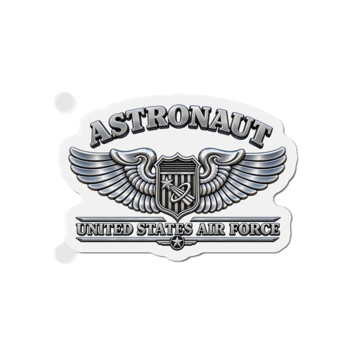 Die-Cut Magnet - USAF - Basic Astronaut Badge - United States Air Force - 3D - Enhanced