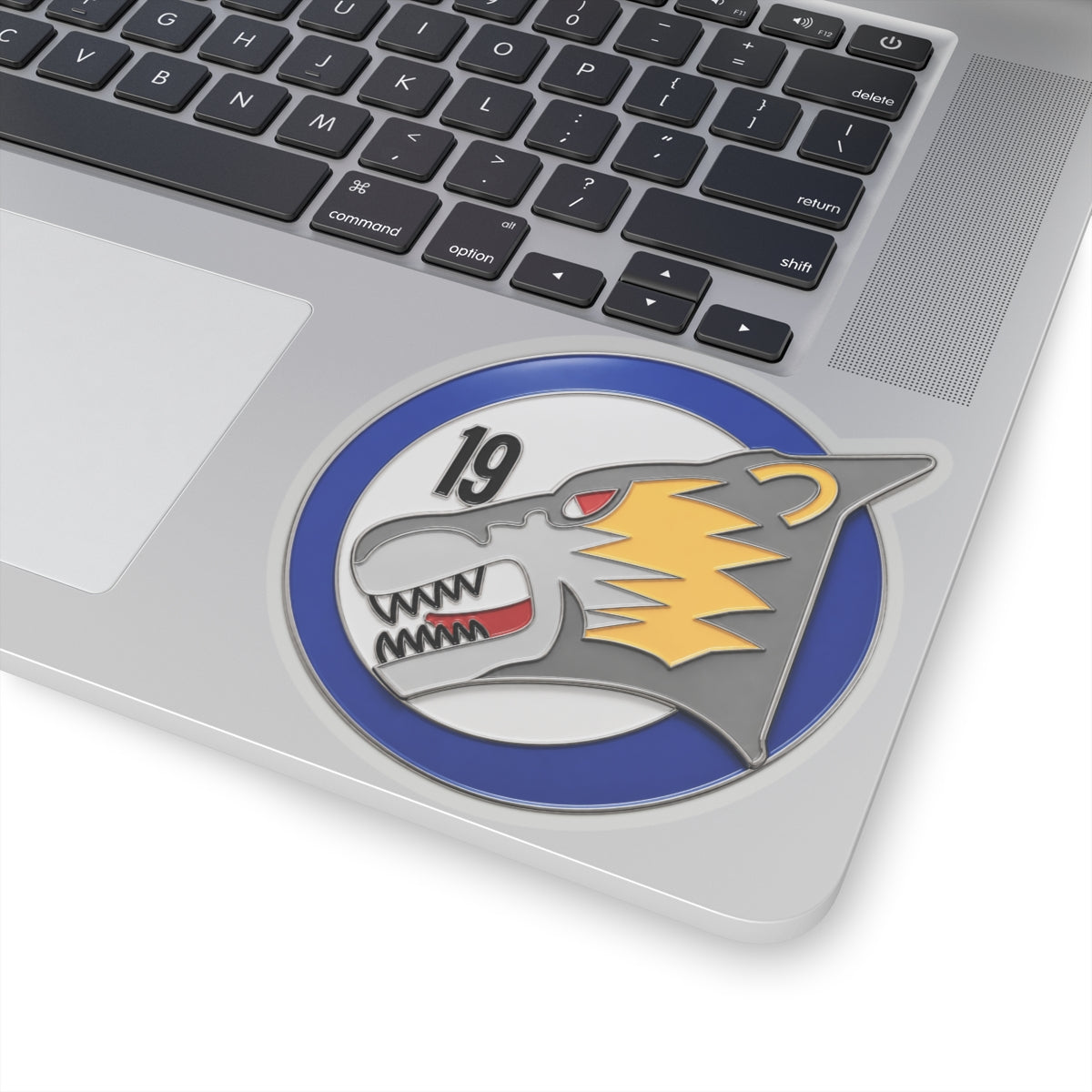 Kiss-Cut Stickers - USAF Academy 19th Cadet Squadron Patch - Wolverines - 3D - Enhanced