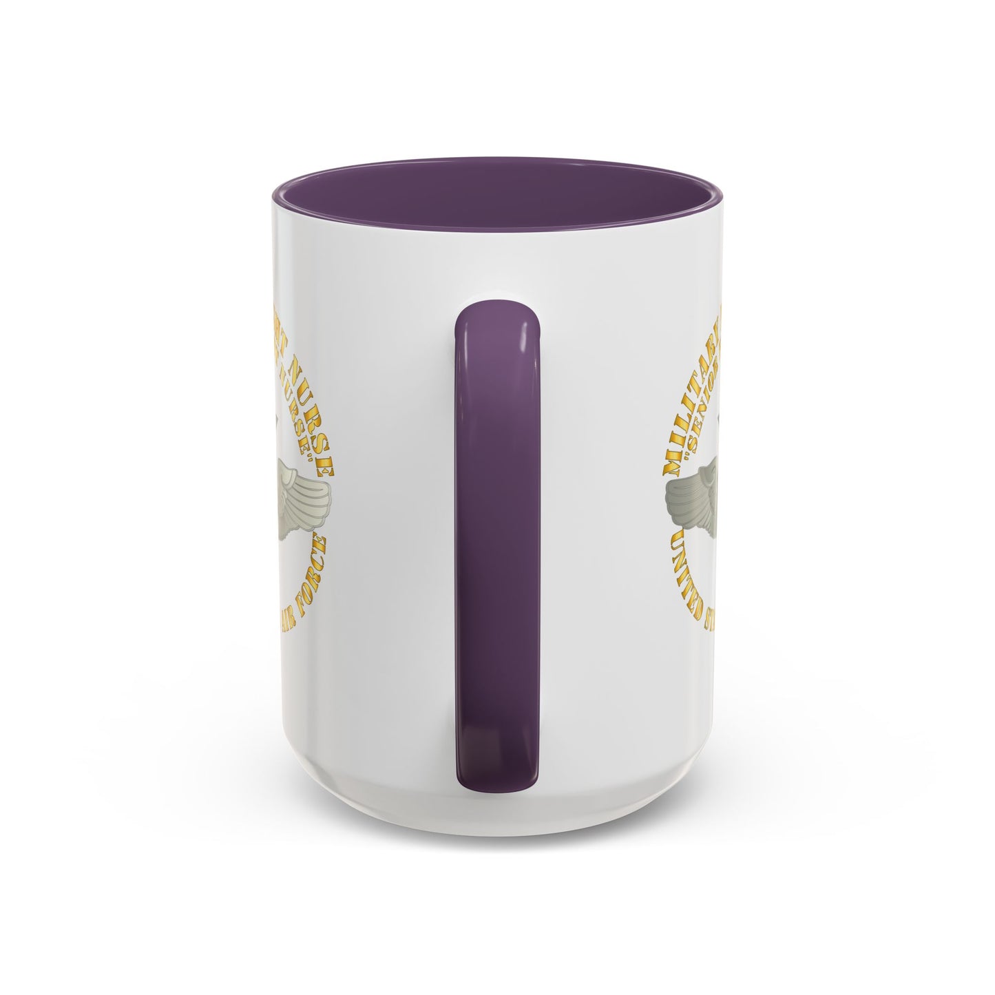 Accent Coffee Mug (11oz & 15oz) - USAF - Military Flight Nurse - Flight Nurse - Senior