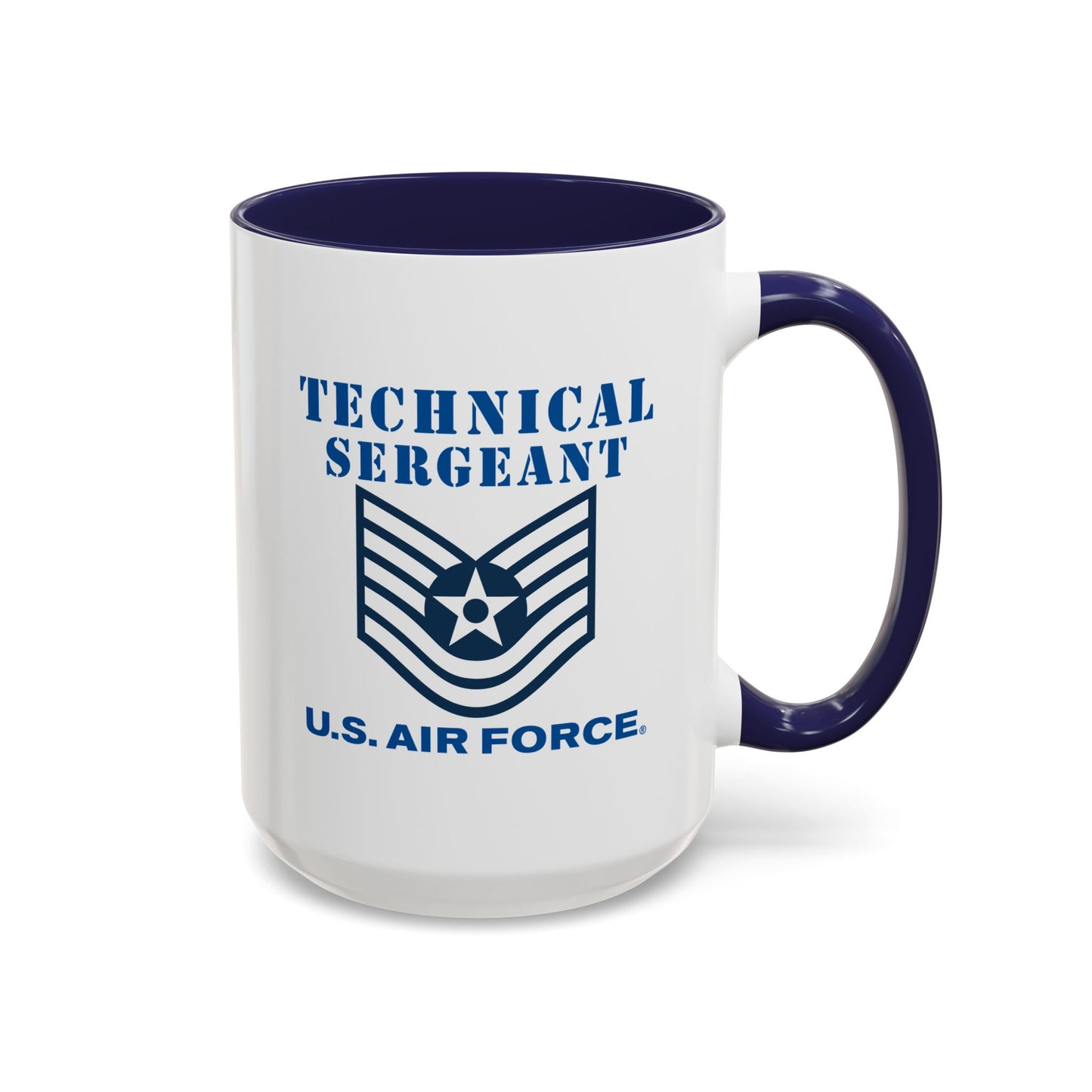Accent Coffee Mug (11oz & 15oz) - USAF - Technical Sergeant (E6) - 2020 - US Air Force w Text X 300