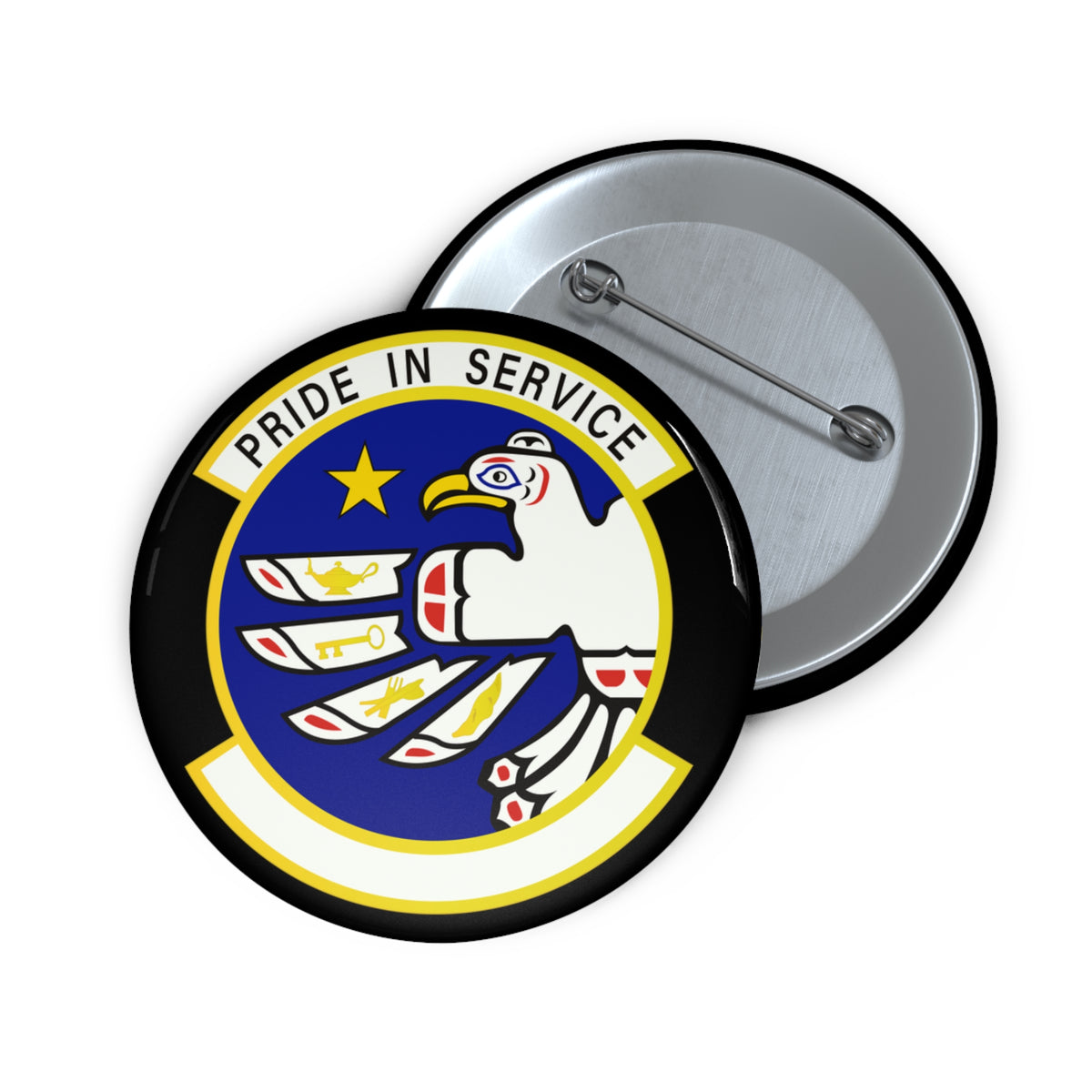 Custom Pin Button - USAF - 3rd Force Support Squadron wo txt