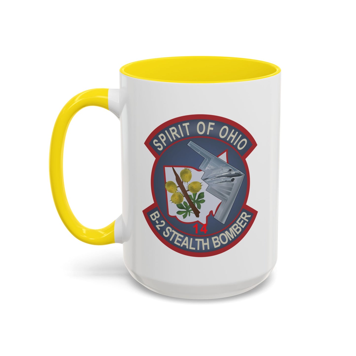 Accent Coffee Mug (11oz & 15oz) - USAF - B2 - Spirit of Ohio - Stealth Bomber wo txt X 300
