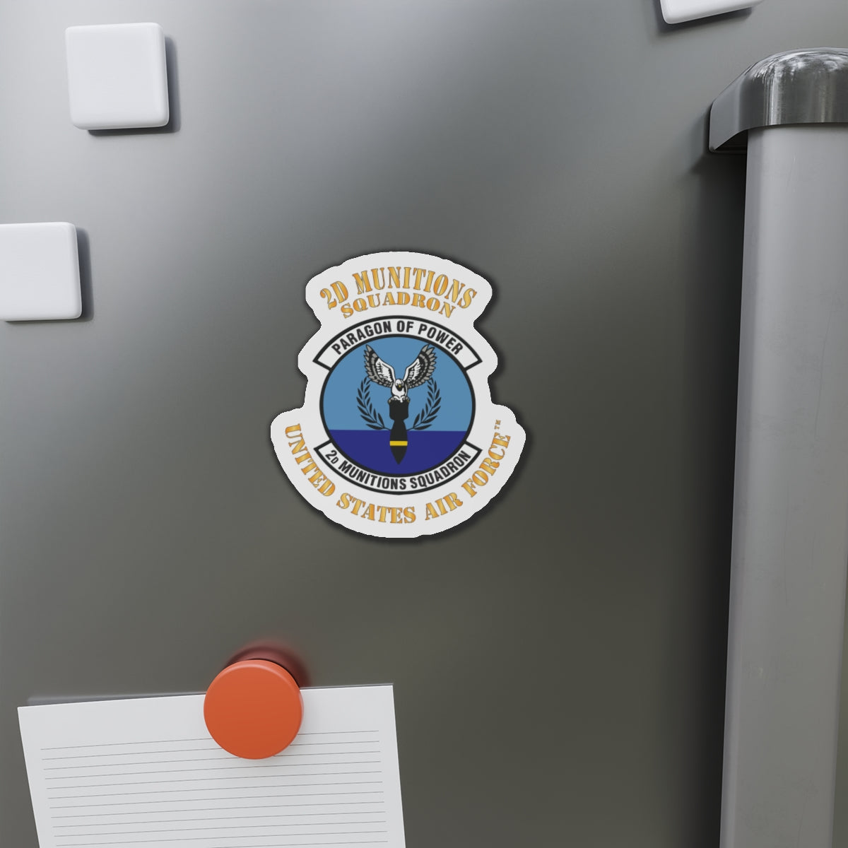 Die-Cut Magnet - USAF - 2nd Munitions Squadron