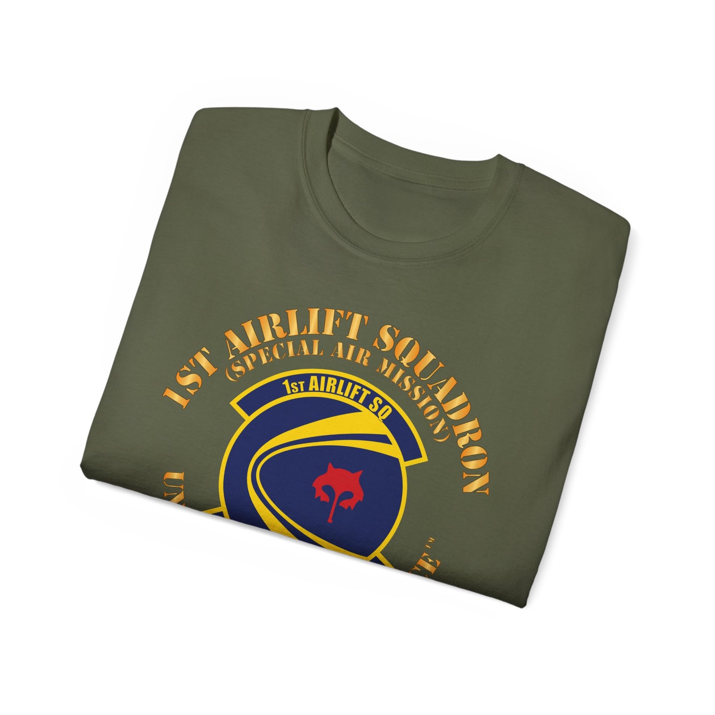 Unisex Ultra Cotton Tee - USAF - 1st Airlift Squadron X 300