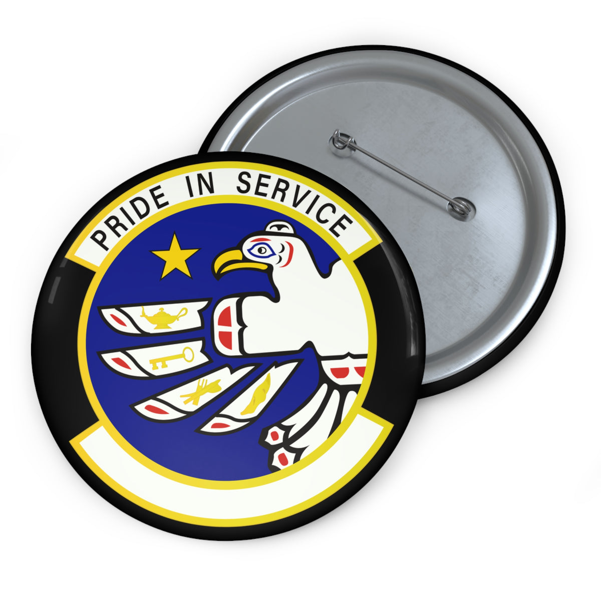 Custom Pin Button - USAF - 3rd Force Support Squadron wo txt