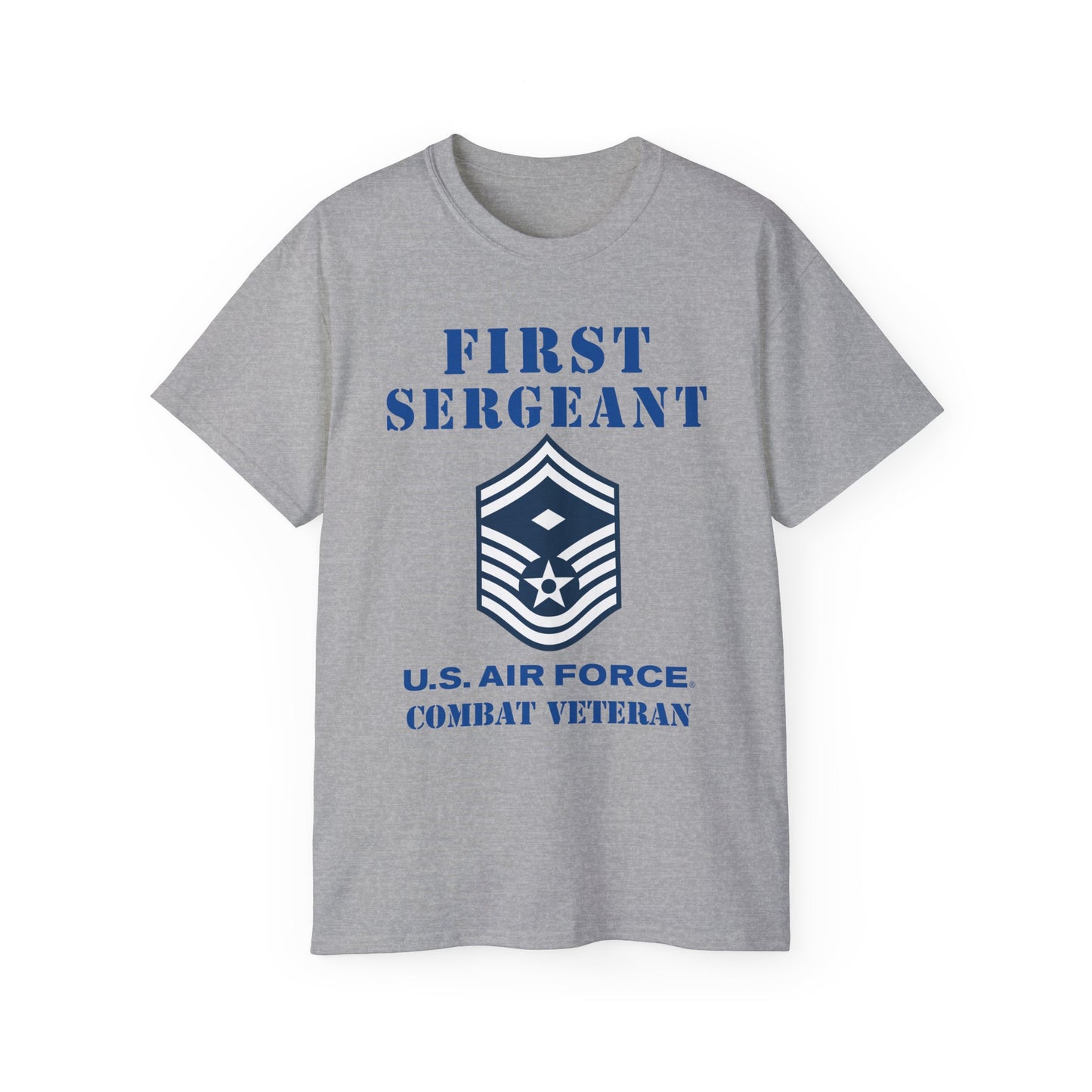 Unisex Ultra Cotton Tee - USAF - First Sergeant (E8b) - 2020 - Combat Veteran