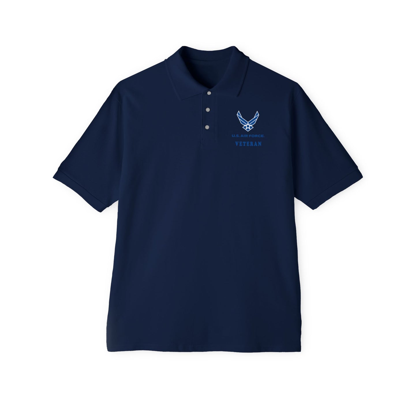 Men's Piqué Polo - USAF - Air Force - Veteran X 300