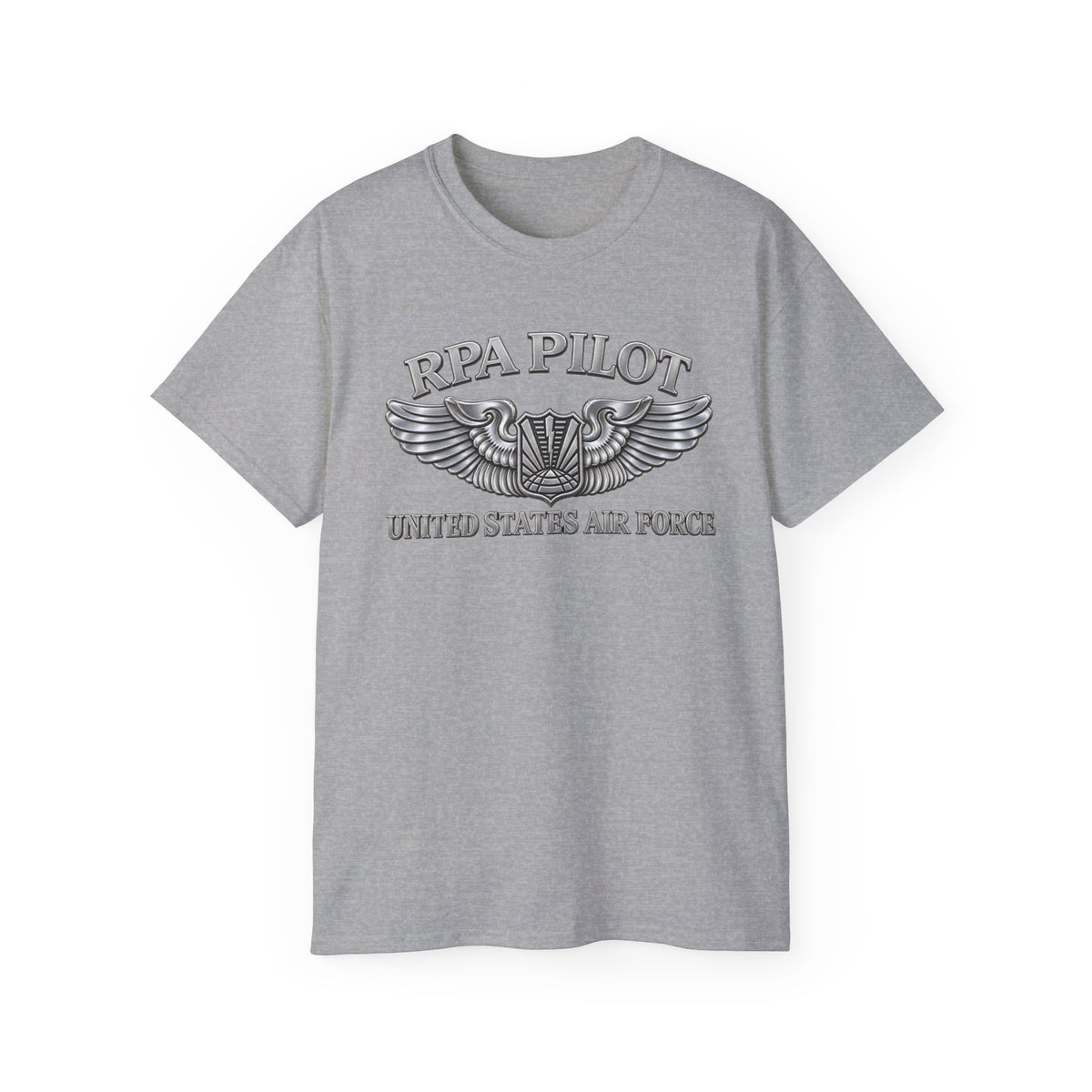 Unisex Ultra Cotton Tee - USAF - RPA Pilot Badge - United States Air Force - 3D - Enhanced