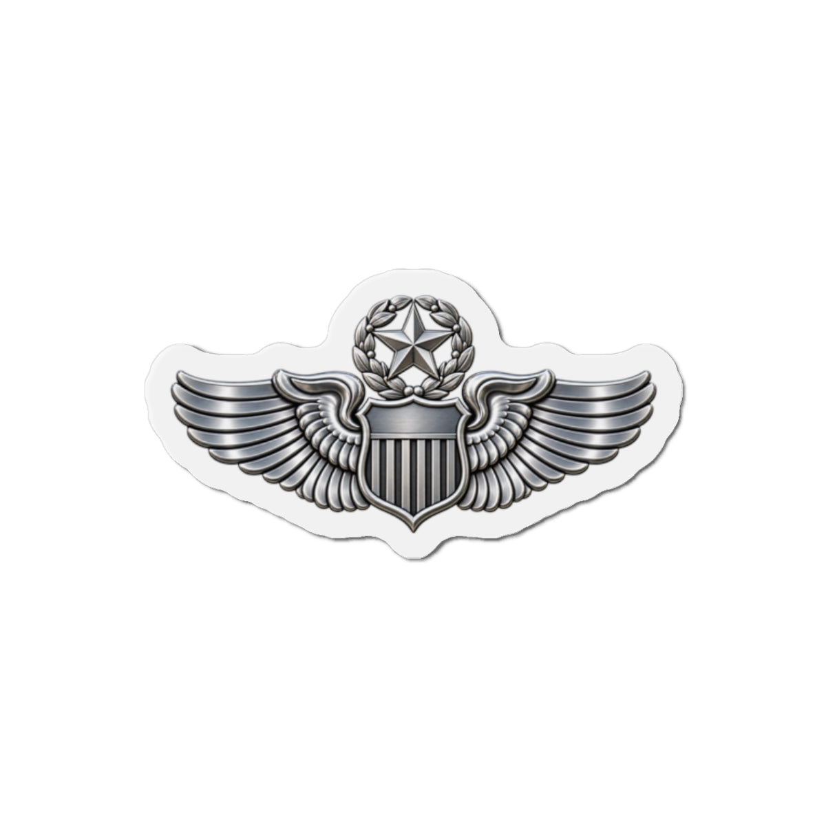Die-Cut Magnet - USAF - Master Pilot Badge wo txt - 3D - Enhanced