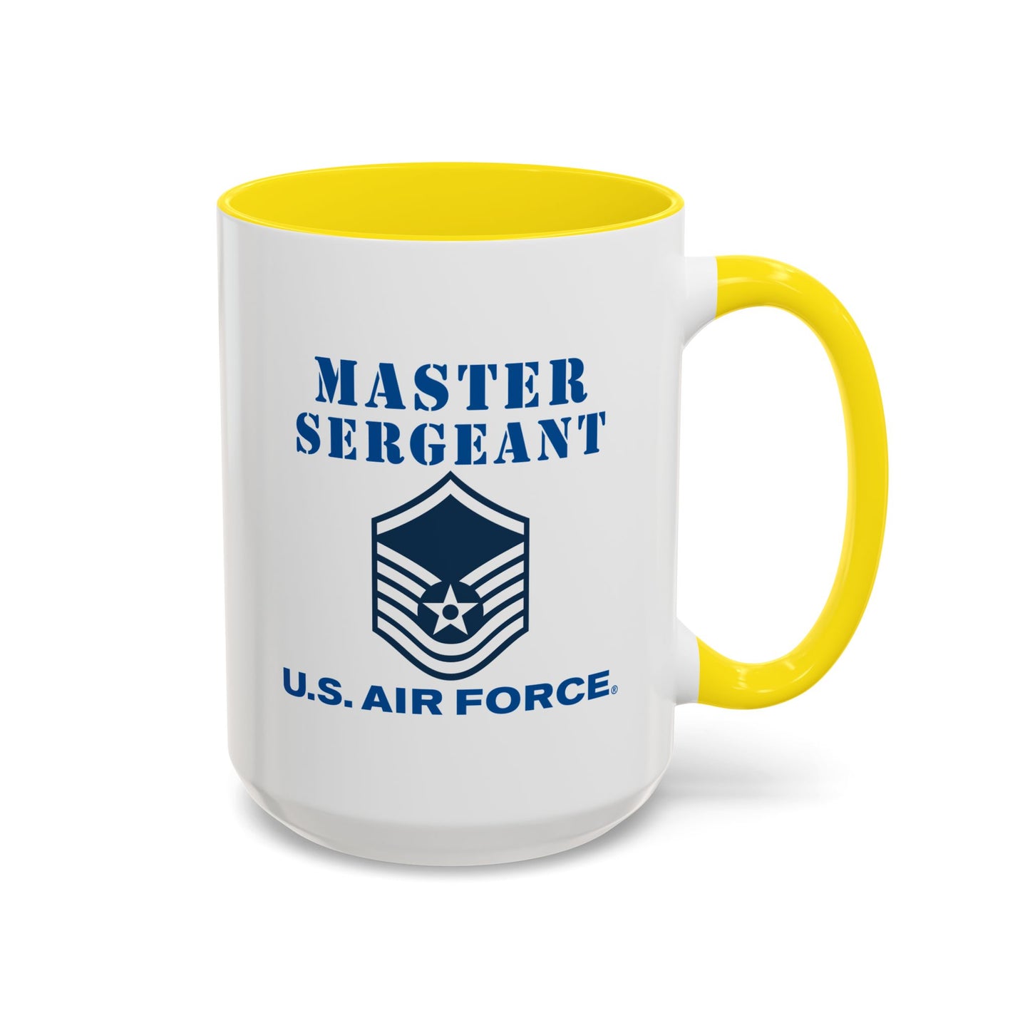 Accent Coffee Mug (11oz & 15oz) - USAF - Master Sergeant (E7a) - 2020 - US Air Force w Text X 300