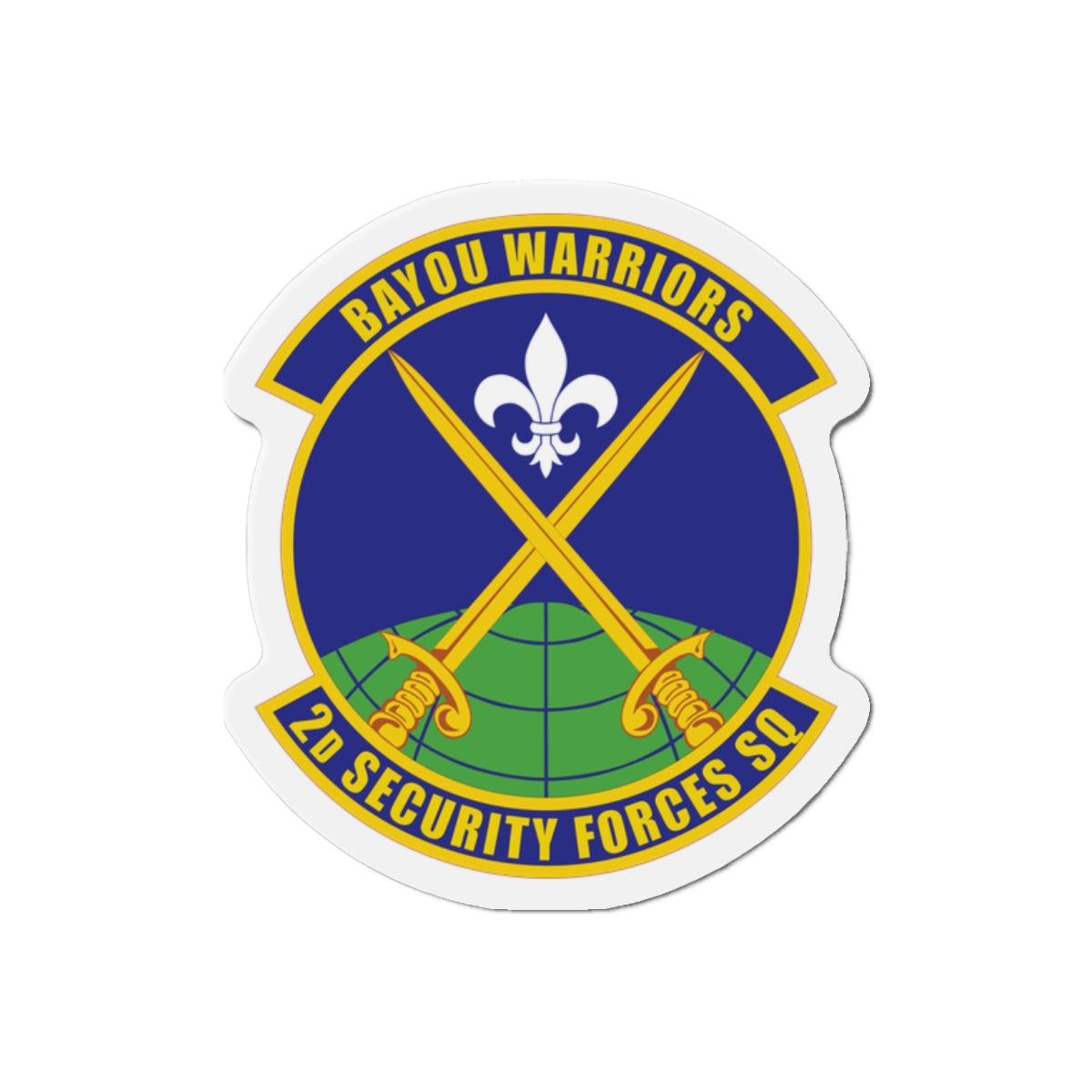 Die-Cut Magnet - USAF - 2nd Security Forces Squadron wo txt