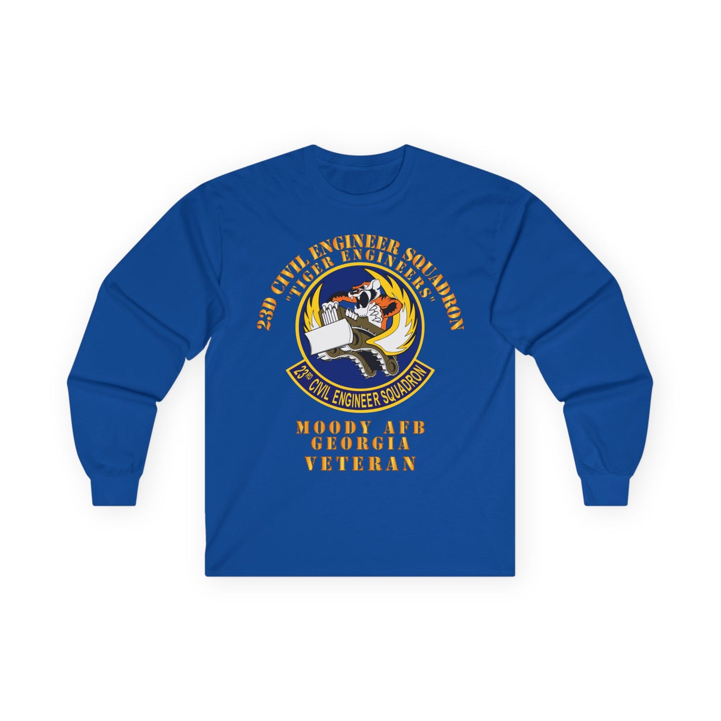Unisex Ultra Cotton Long Sleeve Tee - USAF - 23d Civil Engineer Squadron - Tiger Engineers - Moody AFB, GA
