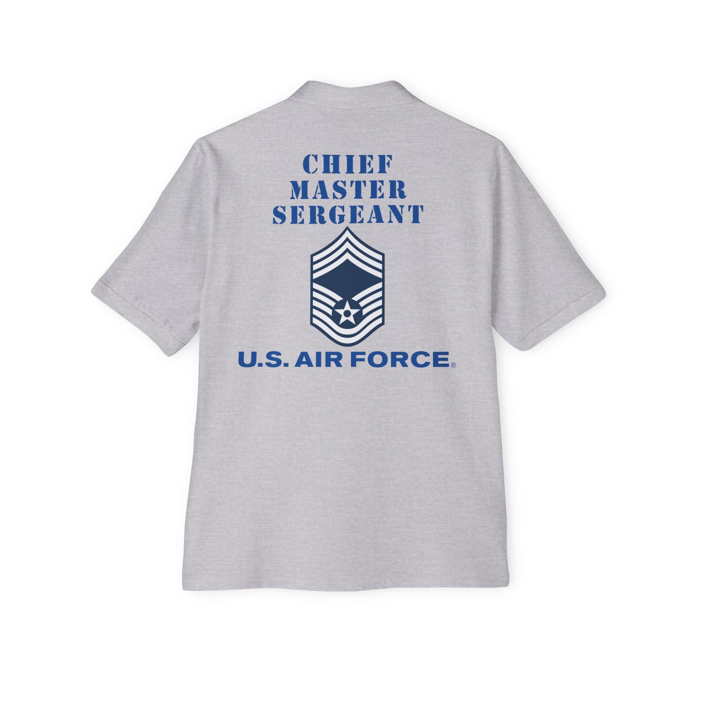 Men's Piqué Polo - USAF - Chief Master Sergeant (E9a) - 2020 - US Air Force w Text X 300