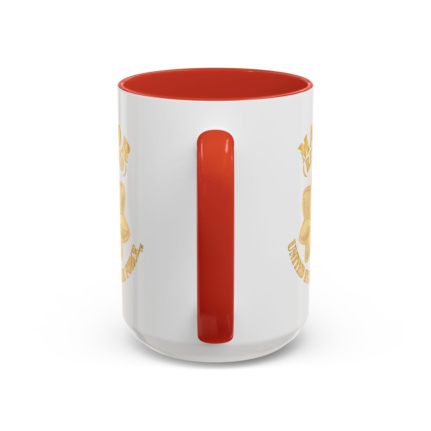Accent Coffee Mug (11oz & 15oz) - USAF - Major - Retired X 300