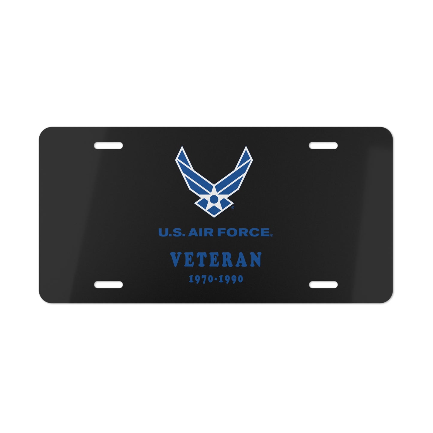 License Plate - USAF - Air Force - Veteran w years