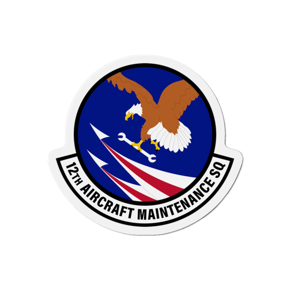 Die-Cut Magnet - USAF - 12th Aircraft Maintenance Squadron wo txt