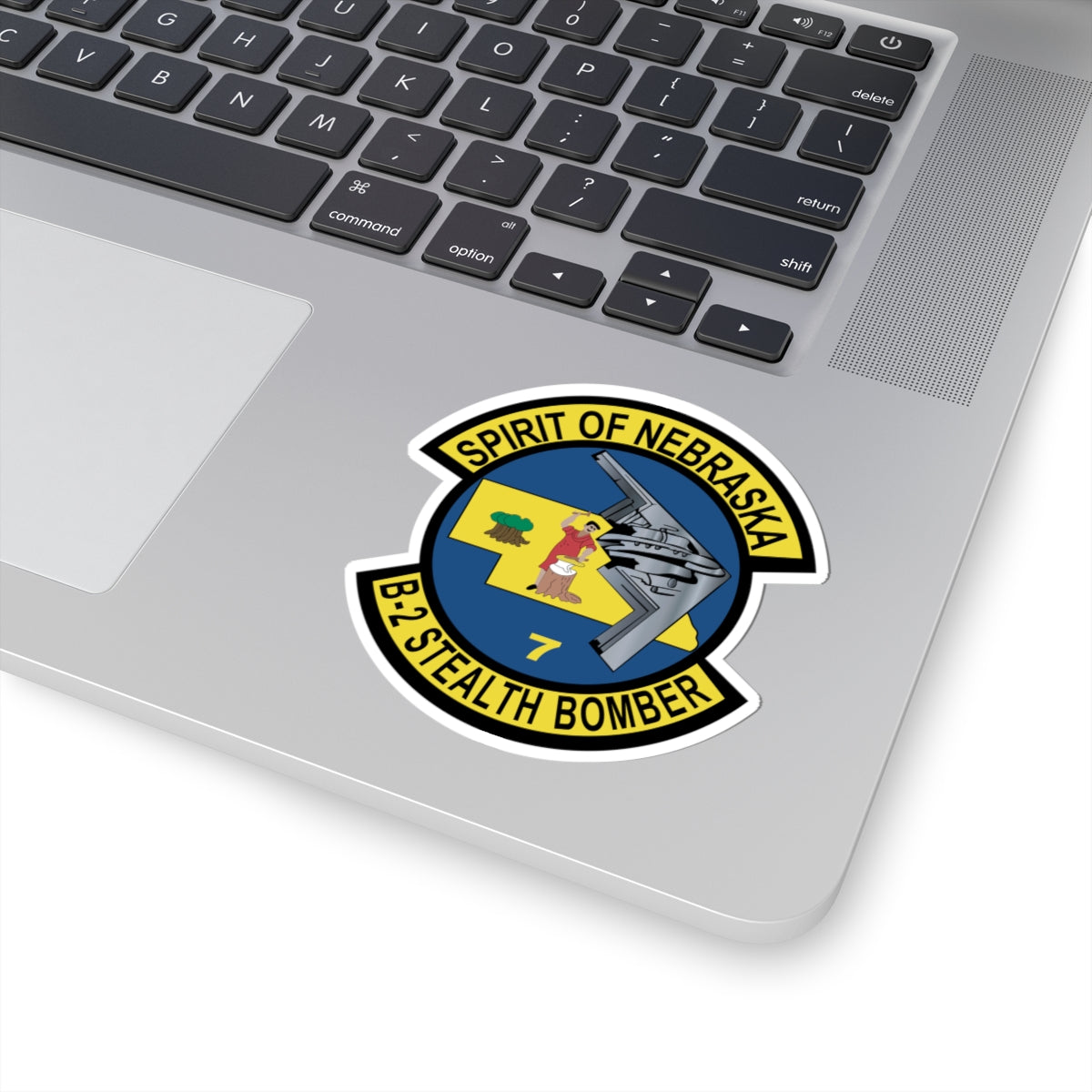 Kiss-Cut Stickers - USAF - B2 - Spirit of Nebraska - Stealth Bomber wo txt X 300