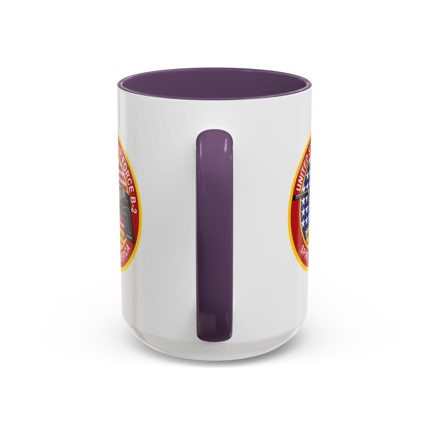 Accent Coffee Mug (11oz & 15oz) - USAF - B2 - Spirit - Stealth Bomber wo Txt