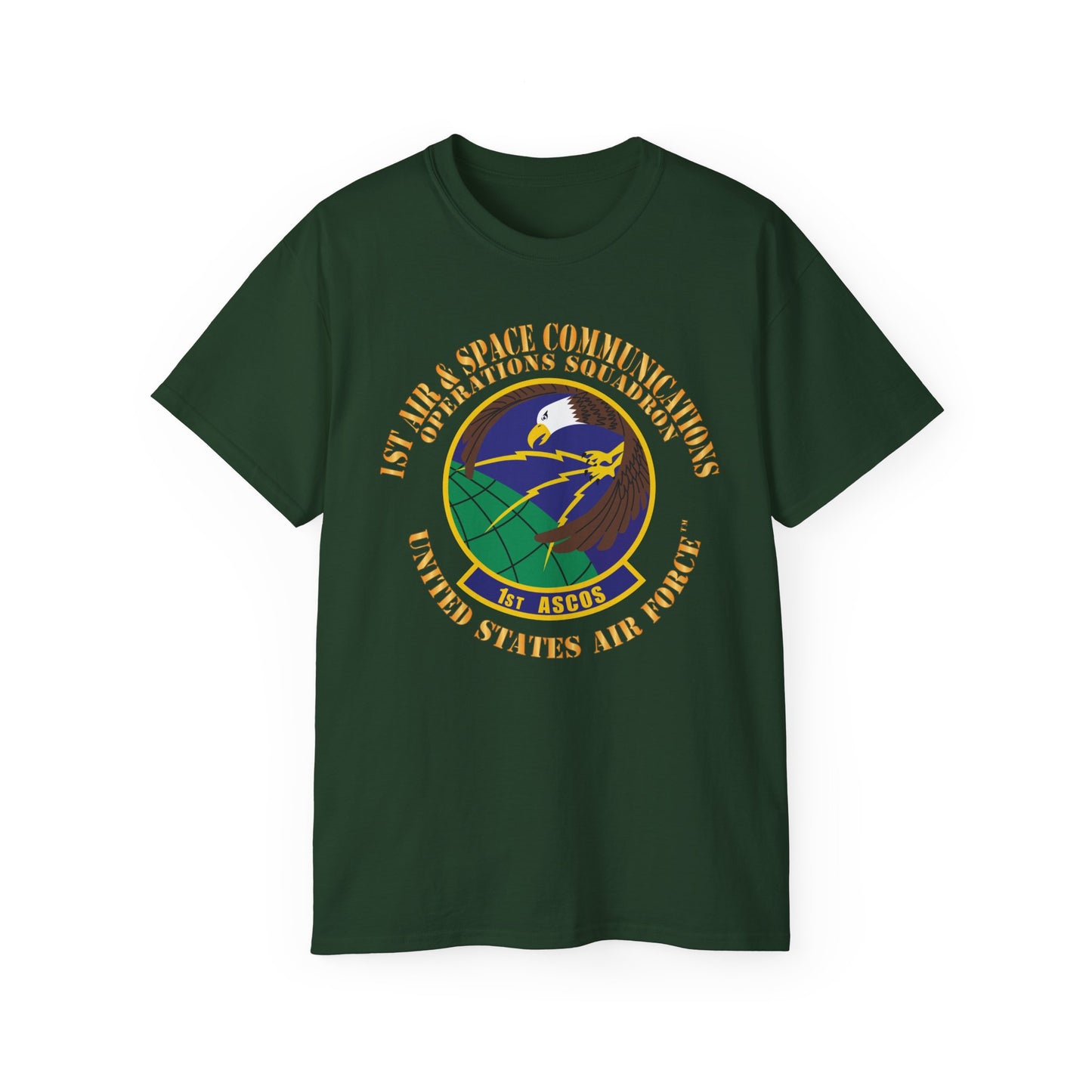 Unisex Ultra Cotton Tee - USAF - 1st Air & Space Communications Operations Sq X 300