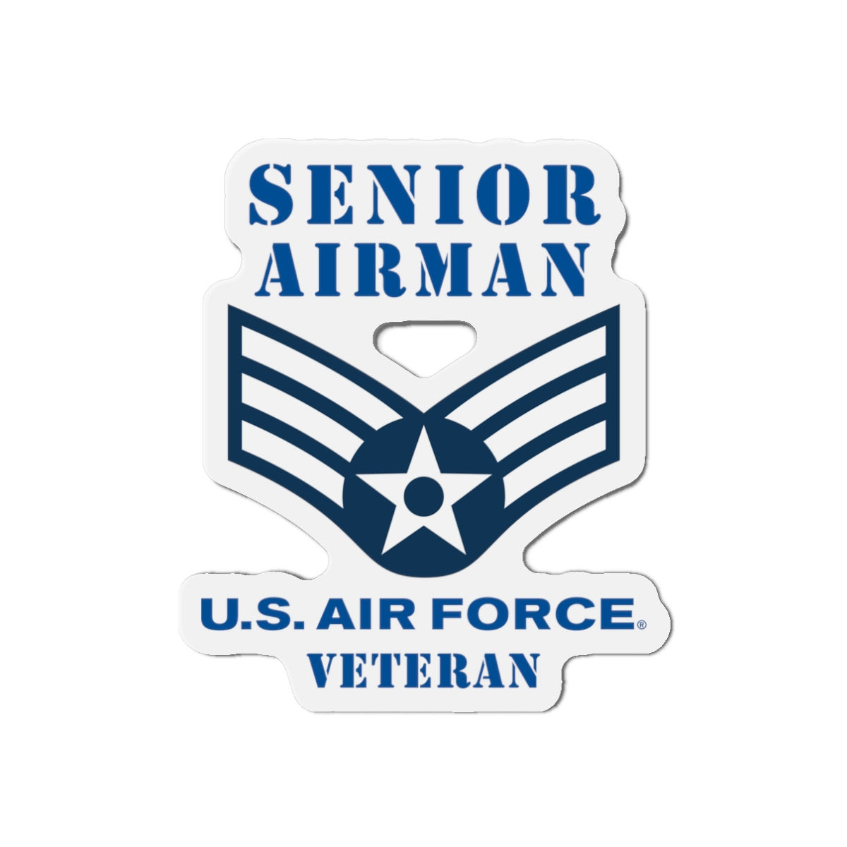 Die-Cut Magnet - USAF - Senior Airman (E4) - 2020 - Veteran