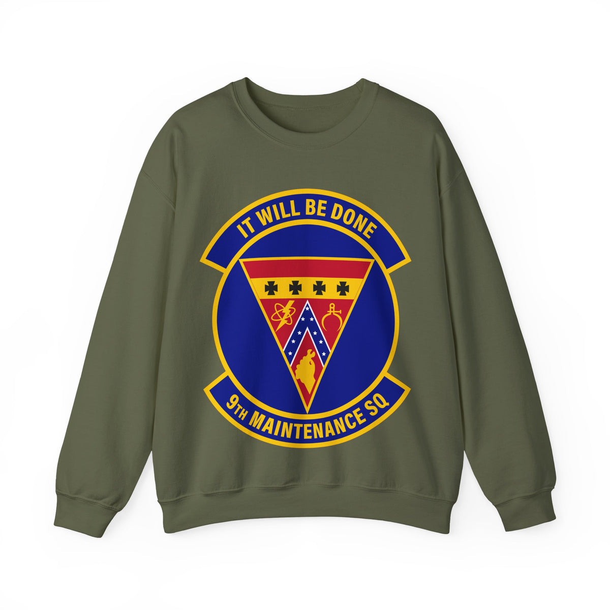 Crewneck Sweatshirt - USAF - 9th Maintenance Squadron wo txt X 300