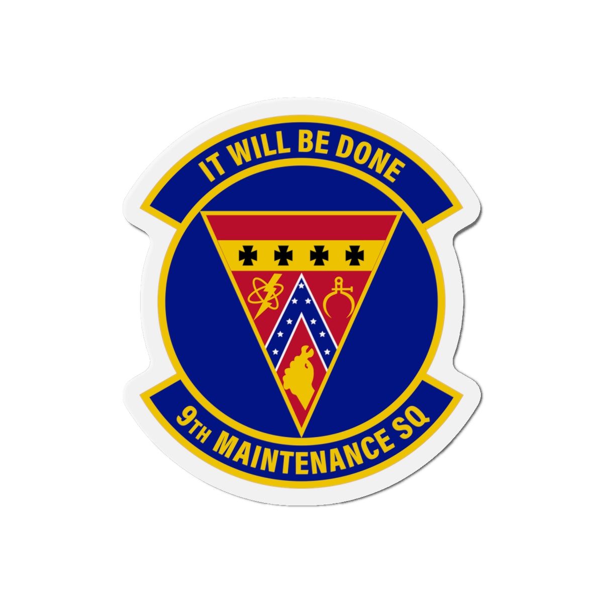 Die-Cut Magnet - USAF - 9th Maintenance Squadron wo txt X 300