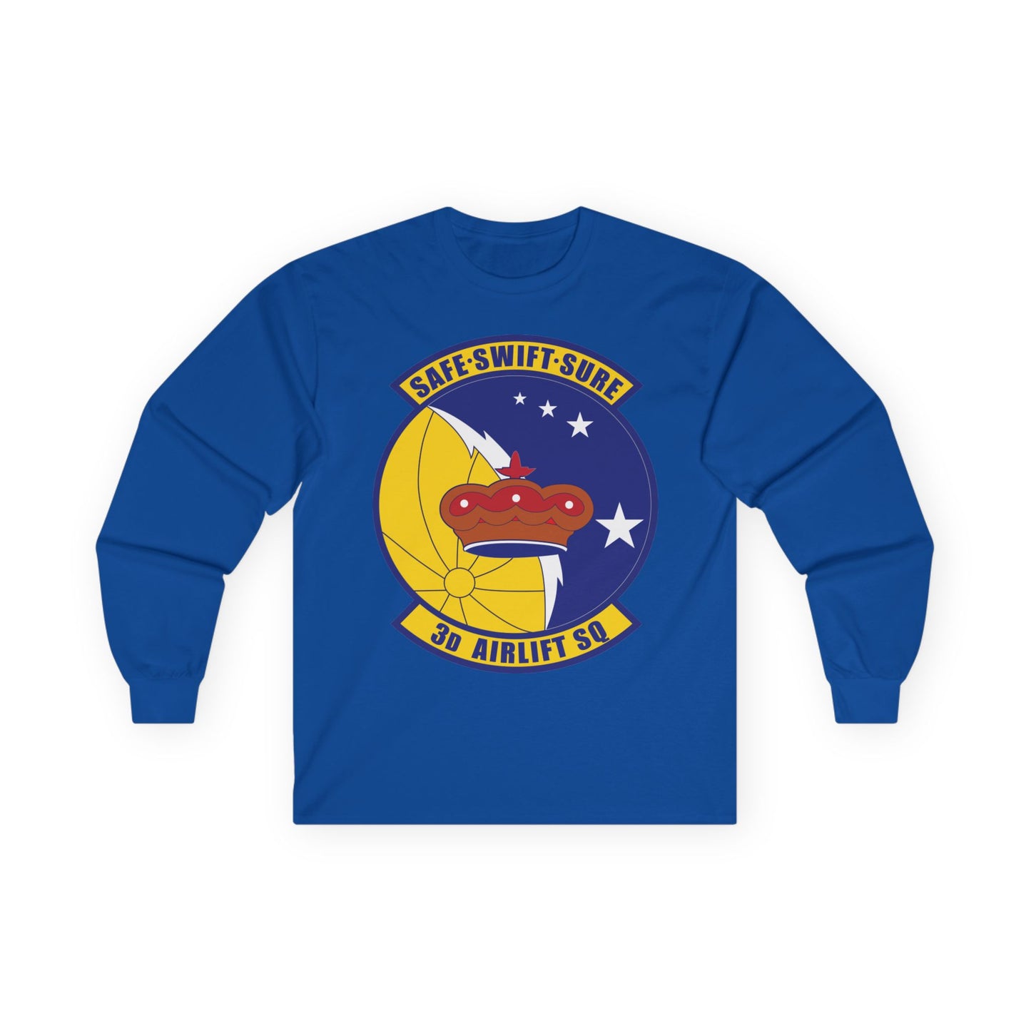 Unisex Ultra Cotton Long Sleeve Tee - USAF - 3rd Airlift Squadron wo txt