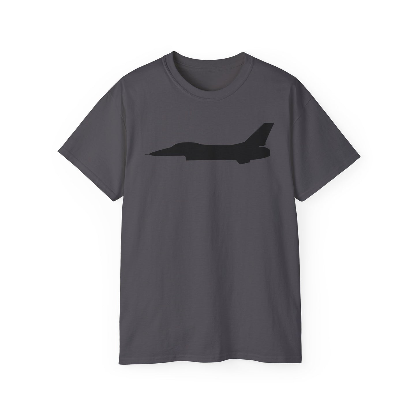 Unisex Ultra Cotton Tee - Aircraft - F-16 - Side - Black - wo Txt X 300