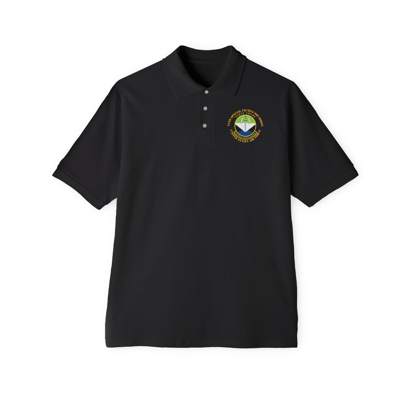 Men's Piqué Polo - USAF - 22nd Special Tactics Squadron - First There X 300