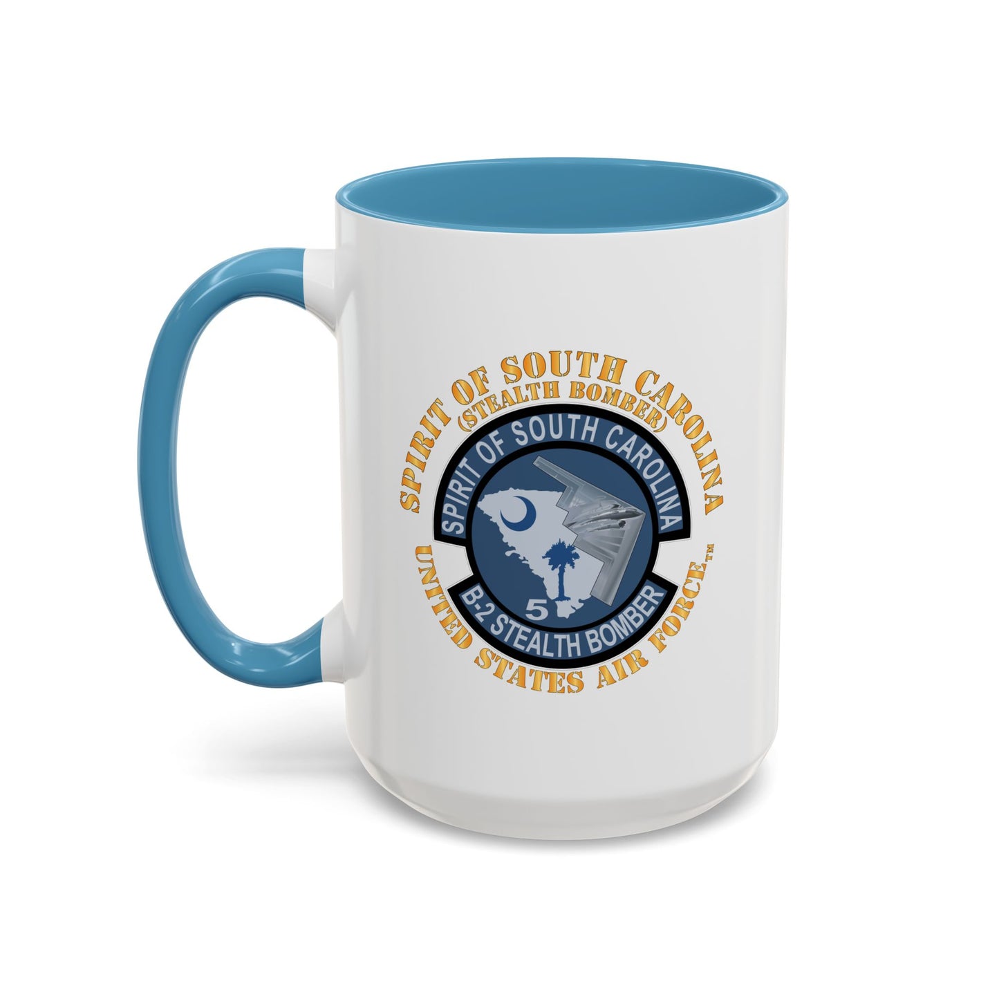 Accent Coffee Mug (11oz & 15oz) - USAF - B2 - Spirit of South Carolina Stealth Bomber X 300