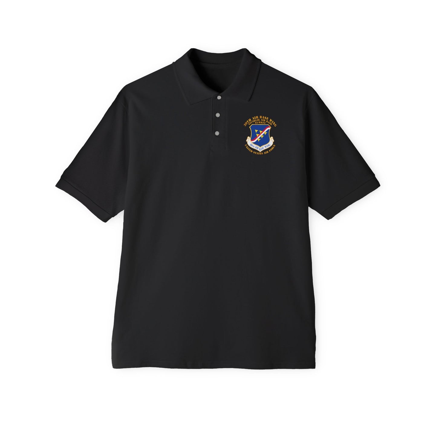 Men's Piqué Polo - USAF - 39th Airbase Wing - 3rd AF - Incirlik Air Base - Turkey