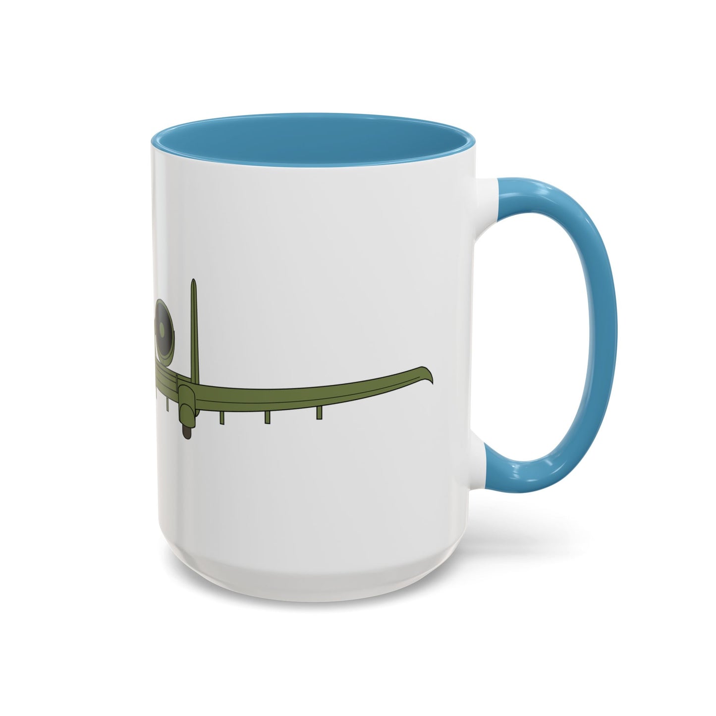 Accent Coffee Mug (11oz & 15oz) - Aircraft - USAF - A-10 Thunderbolt II - Front X 300