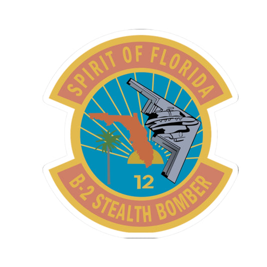 B-2 Spirit of Florida Stealth Bomber Sticker - USAF Kiss-Cut Decal