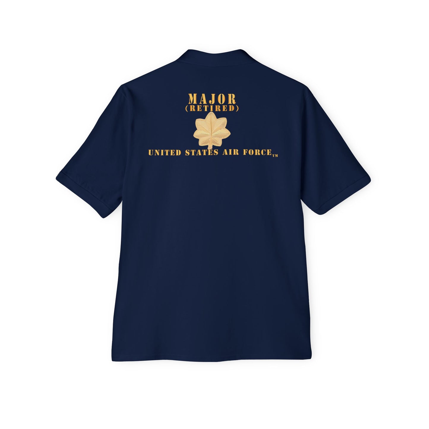Men's Piqué Polo - USAF - Major - MAJ - Retired X 300