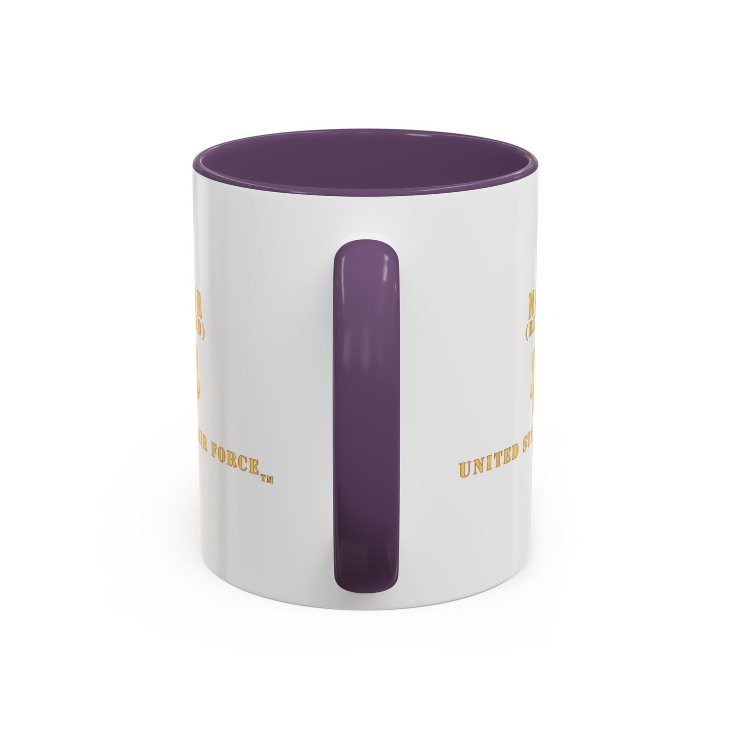 Accent Coffee Mug (11oz & 15oz) - USAF - Major - MAJ - Retired X 300