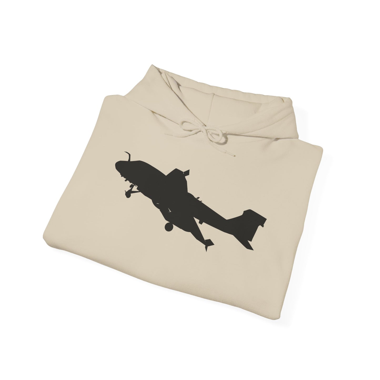 Unisex Heavy Blend Hooded Sweatshirt - Aircraft - Navy - A-6A Intruder - Silhouette X 300