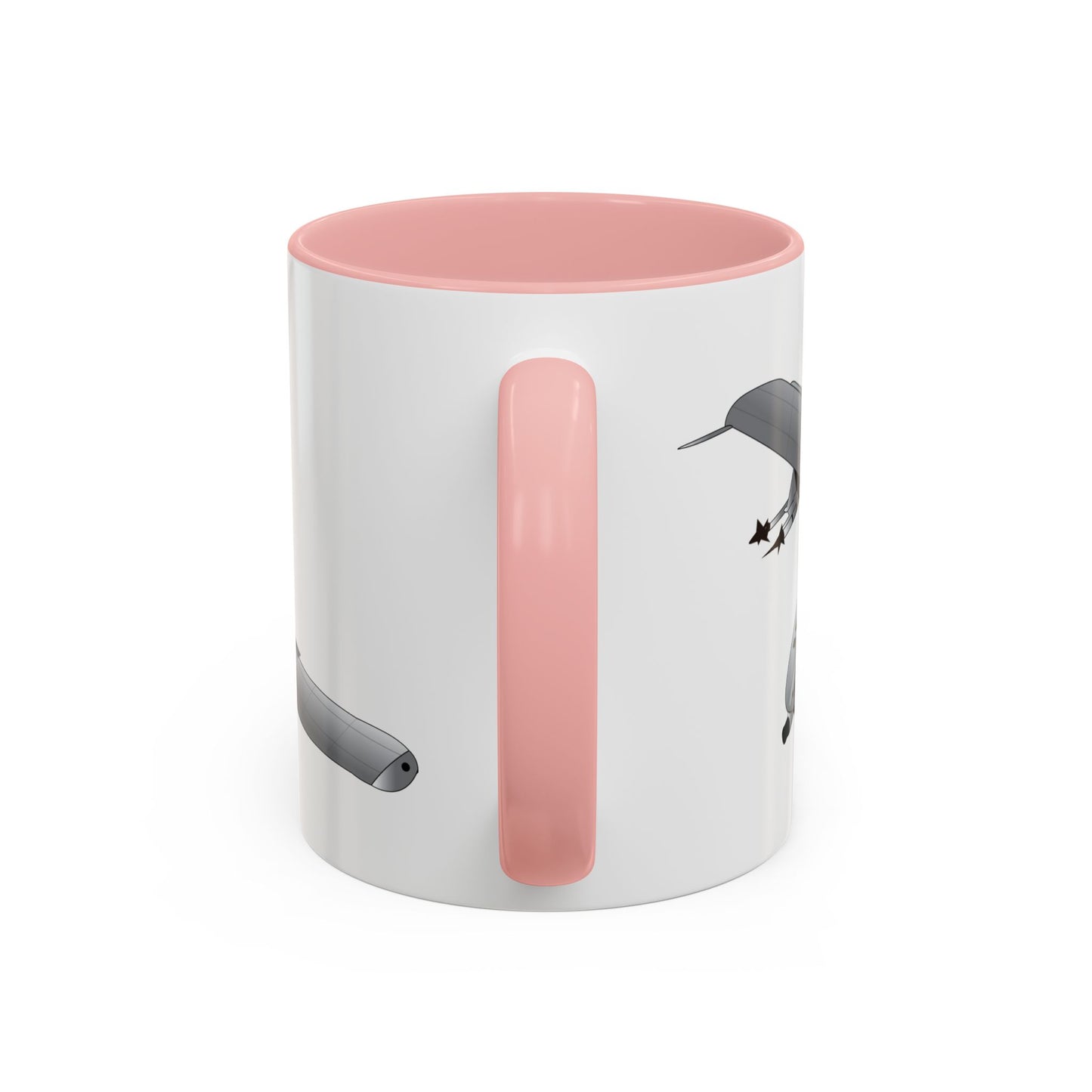 Accent Coffee Mug (11oz & 15oz) - Aircraft - A10 - Front - Top - Oblique X 300