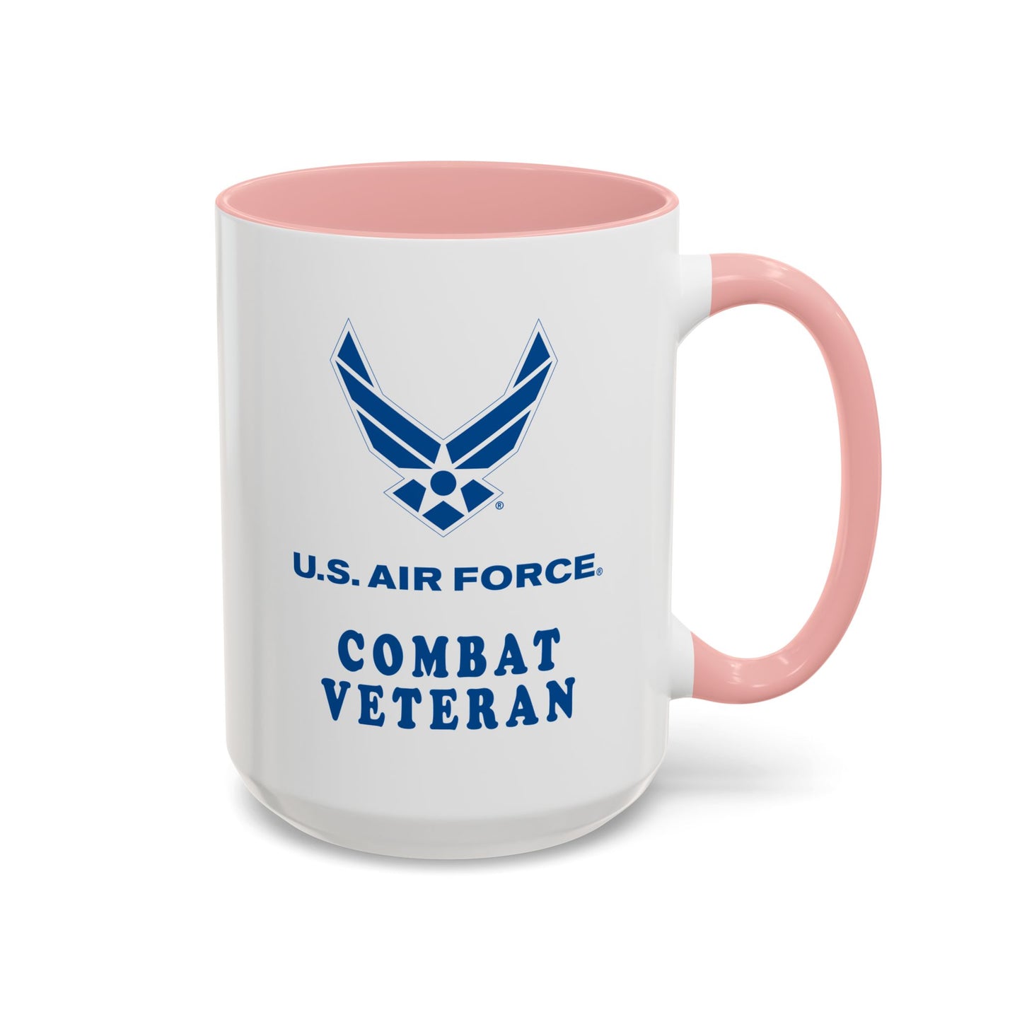 Accent Coffee Mug (11oz & 15oz) - USAF - Air Force - Combat Veteran X 300