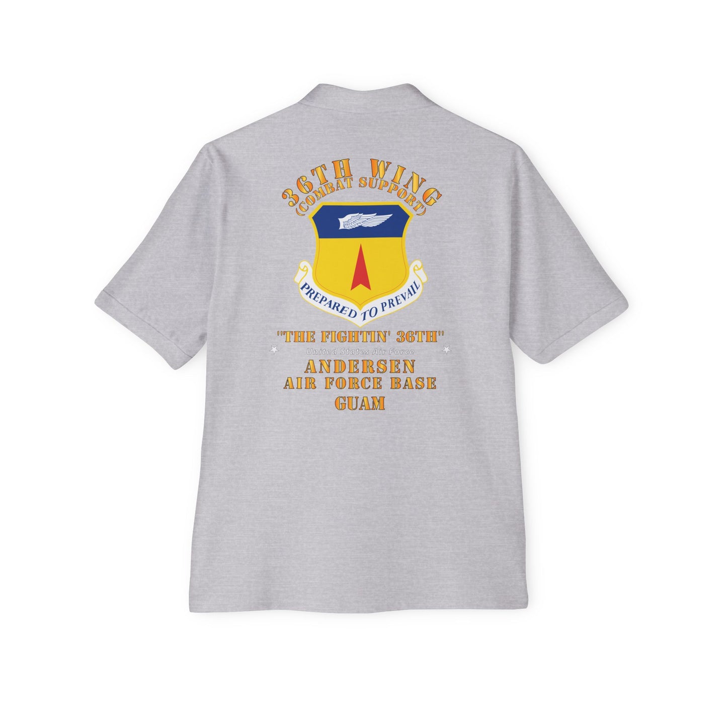 Men's Piqué Polo - USAF - 36th Wing - Anderson AFB - Guam